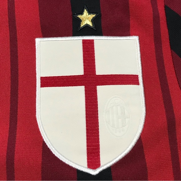 Adidas Climacool AC Milan Football Club Boys Italian Soccer Team Jersey Size L - Picture 4 of 7